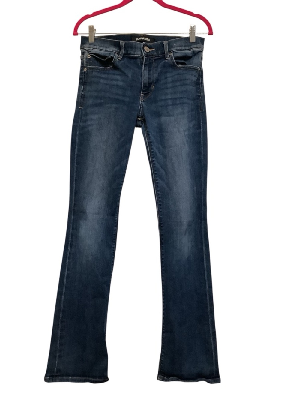 Express Dark Blue Flare Jeans